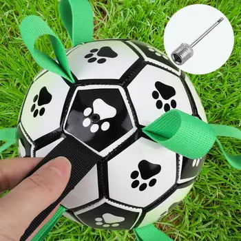 Отпечаток лапы для тренировок на открытом воздухе, футбольные мячи для укуса домашних животных, аксессуары для домашних животных, мяч для собак, игрушки для агрессивных жевателей