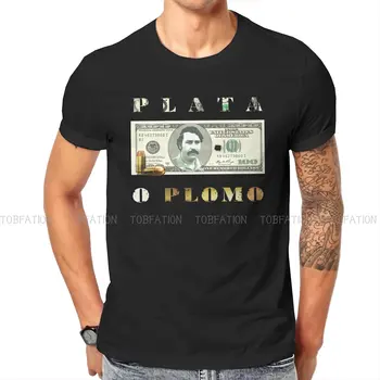 Повседневная футболка Plata O Plomo Money Narcos Crime TV Топы в стиле Пабло Эскобара, повседневная футболка, мужская футболка, специальная идея подарка