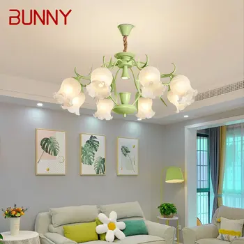 Подвесной светильник BUNNY в современном стиле, Свежая Креативная Ароматерапевтическая Свеча, светодиодная потолочная люстра, декор для домашней спальни