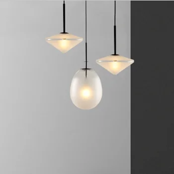 Подвесной светильник Tempo, Постмодернистский дизайн подвески для ресторана, Прикроватный бар для спальни, Креативный подвесной светильник из художественного стекла