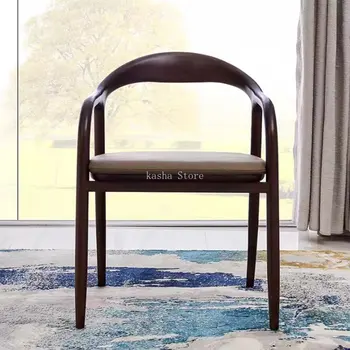 Подлокотники обеденных стульев, барный стул, Современные эргономичные офисные обеденные стулья, Дизайнерский дизайн, Деревянная мебель для дома Sillas De Cocina