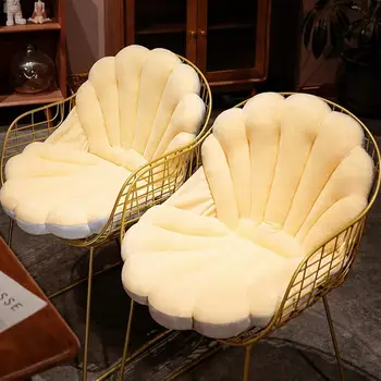 Полезная подушка для стула в виде ракушки, Долговечная подушка для сиденья, не выцветающая Декоративная подушка для дивана, Офисная подушка для спинки стула