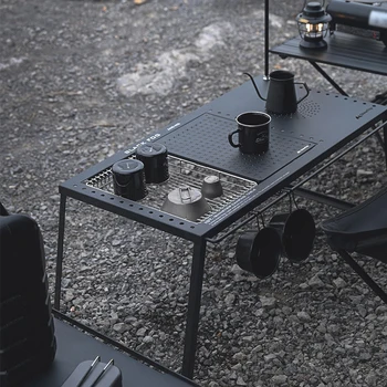 Портативный стол для кемпинга из углеродистой стали, Комбинированный стол для доски IGT, складной Стол для пикника на открытом воздухе, стол для рыбалки и барбекю