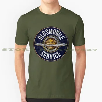 Потертый сервис Oldsmobile, Летняя забавная футболка для мужчин и женщин, Gm Oldsmobile 442 Rocket, Механик магазина отечественных мускульных автомобилей