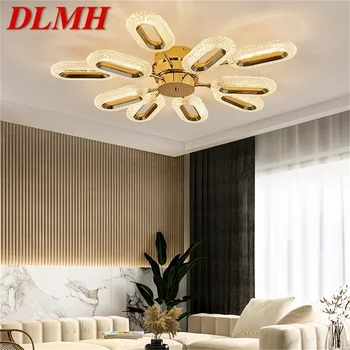 Потолочный светильник DLMH Nordic Creative Gold Rings Светильники для дома для украшения гостиной и столовой