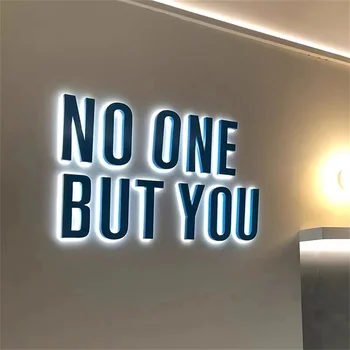 Рекламная Вывеска Наружного Светодиодного Здания с 3D Логотипом Ресторана Glow Custom Design Light Led Sign Board