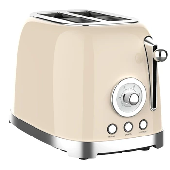 Ретро Тостер и чайник, кофемашина, набор кухонных принадлежностей, электрический чайник и тостер из нержавеющей стали