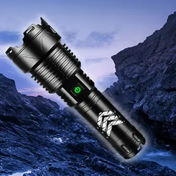 Светодиодный фонарик С сильным рассеиванием тепла USB Зарядка Подсветка Универсальный светодиодный фонарь для бега и рыбалки