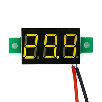 Светодиодный цифровой измеритель напряжения постоянного тока 2-4-30 В, автомобильный тестер для определения напряжения на мотоцикле, панель монитора с соединительными проводами