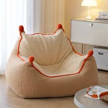 Скандинавский ленивый диван с одинарной спинкой, татами на балконе, повседневная сумка для фасоли, креативное кресло для отдыха