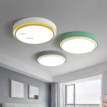 Скандинавский светодиодный потолочный светильник, Минималистичное освещение гостиной, Прикроватная лампа для спальни, Потолочные светильники для дома творческой личности