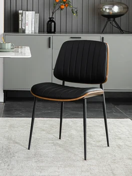 Современные итальянские обеденные стулья, легкие роскошные и простые обеденные столы для дома, ресторанные спинки, стулья для переговоров