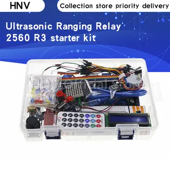 Стартовый комплект Mega 2560 r3, мотор, сервопривод, RFID, ультразвуковое дальномерное реле, ЖК-дисплей для arduino