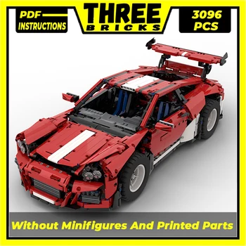 Строительные блоки Moc, модель суперкара Speed Champion GT3 RS, технические кирпичи, игрушка для сборки своими руками, детские праздничные подарки