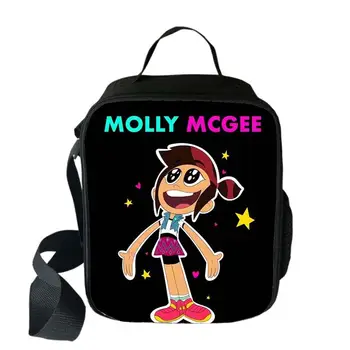 Сумка для ланча Disney The Ghost И Molly Mcgee, Студенческая сумка для еды, сумка для пикника, школьная сумка для путешествий, Переносная изолированная коробка для ланча, сумка для еды