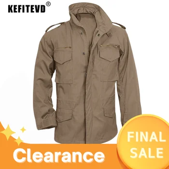 Уличная тактическая рабочая куртка KEFITEVD, мужская полевая куртка, хлопковое классическое скрытое пальто, ветровка, парка