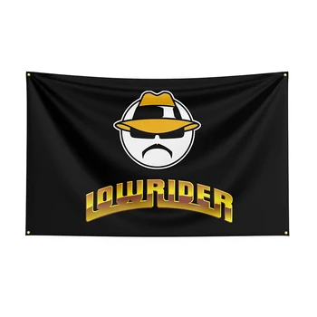 Флаг Лоурайдеров 90x150 см, Напечатанный Полиэстером Баннер Гоночного Автомобиля Для Декора 1