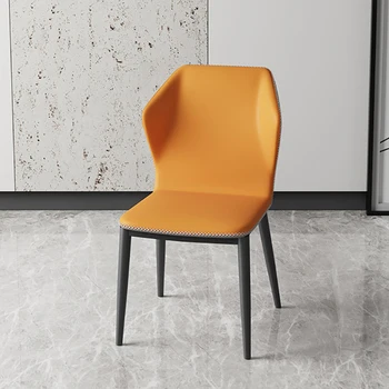 Эргономичные Роскошные обеденные стулья, металлические стулья в скандинавском стиле, стул современного дизайна, спальня, ресторан, итальянская мебель в постмодернистском стиле, GXR46XP