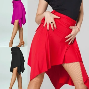 Юбка для латиноамериканских танцев, профессиональный танцевальный треугольный фартук, юбка для женщин, высококачественное платье для латиноамериканских танцев Румба Самба